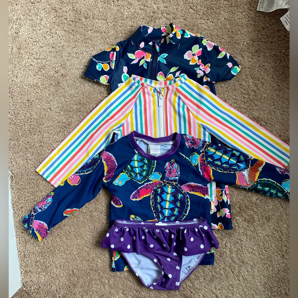 Girl’s Baby Bathing Suits Size 12M